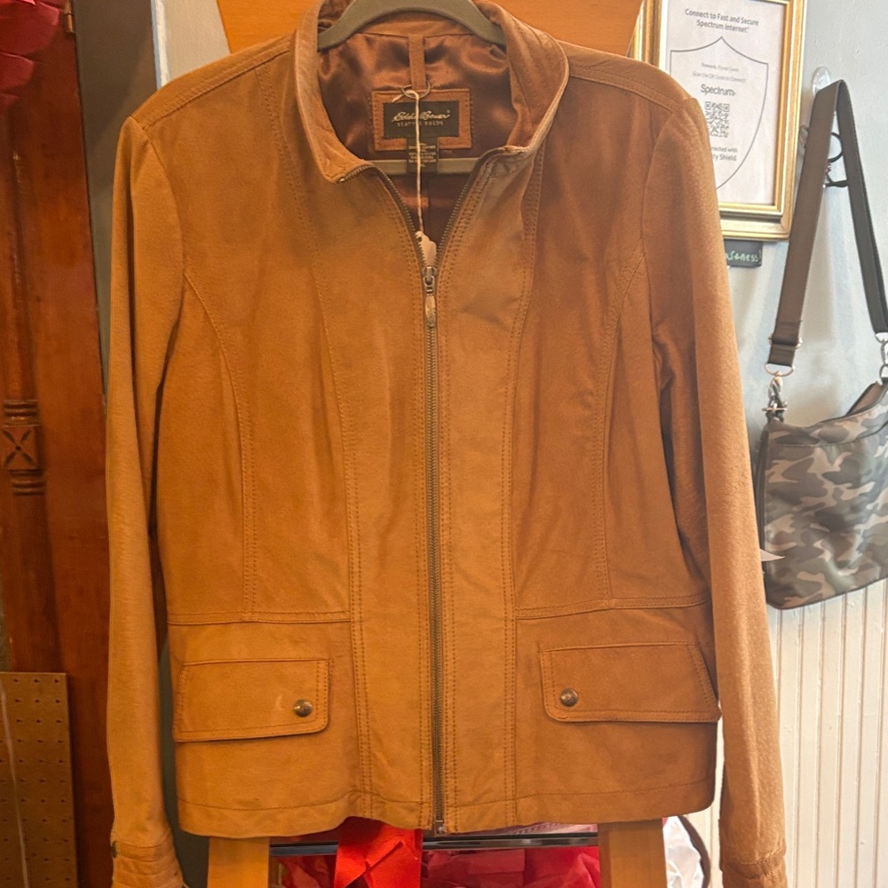 Eddie Bauer Brown Leather Jacket